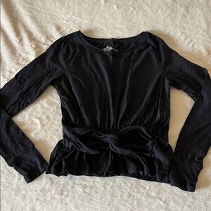 Pilcro Black Long Sleeve Women's Top